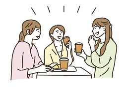 mingle withのイラスト